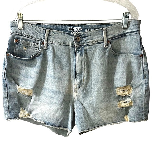 Levi's Pants - Levi's Denizen Women's High Waist‎ Blue Jean Shorts